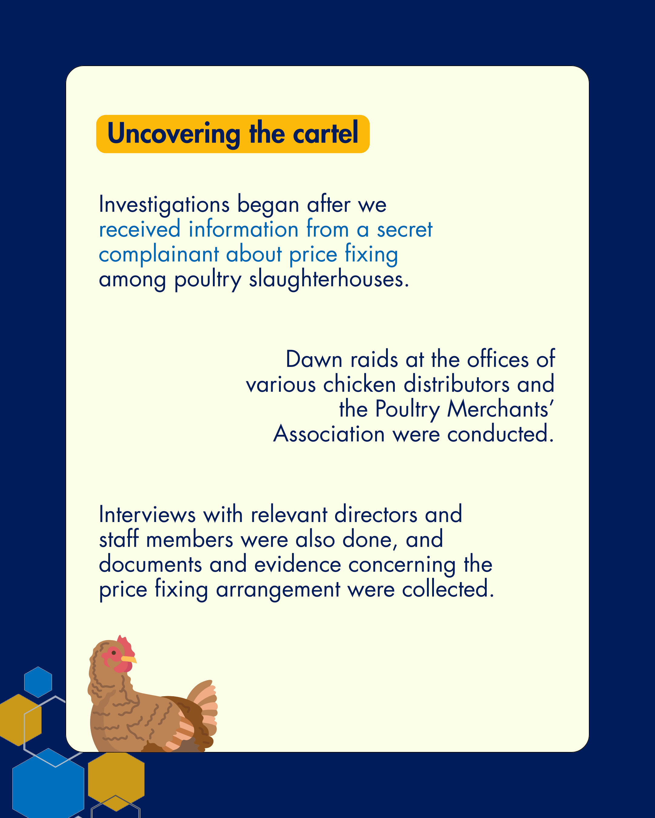 Chicken distributors price fixing